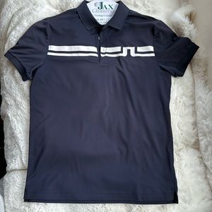 J. Lindeberg navy golf polo L